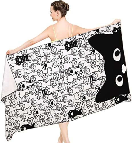 Cute Cat Paw Beach Towel for Adults and Kids 1