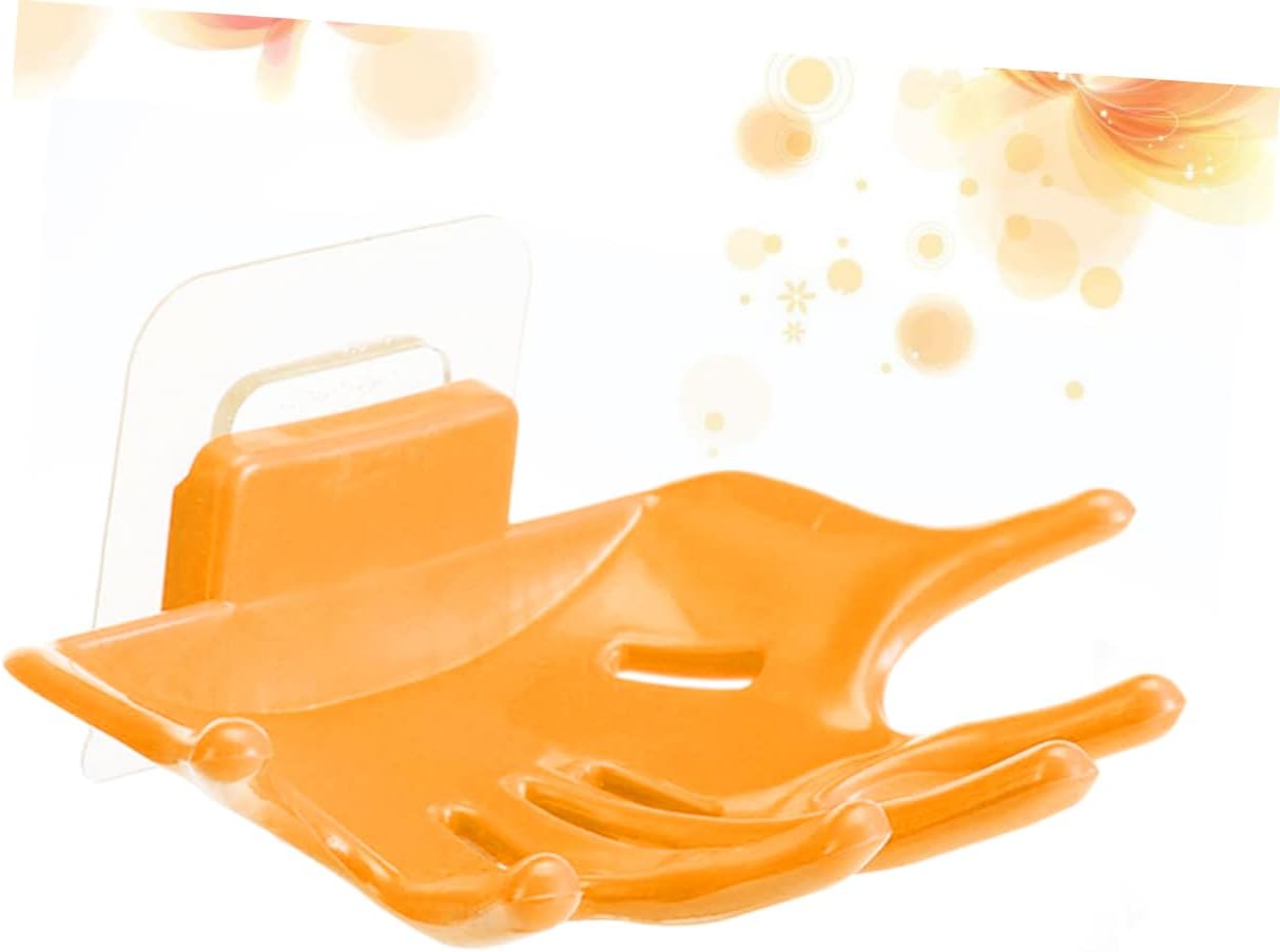 Self Draining Soap Dish Lid with Hand Shaped Design for Kitchen