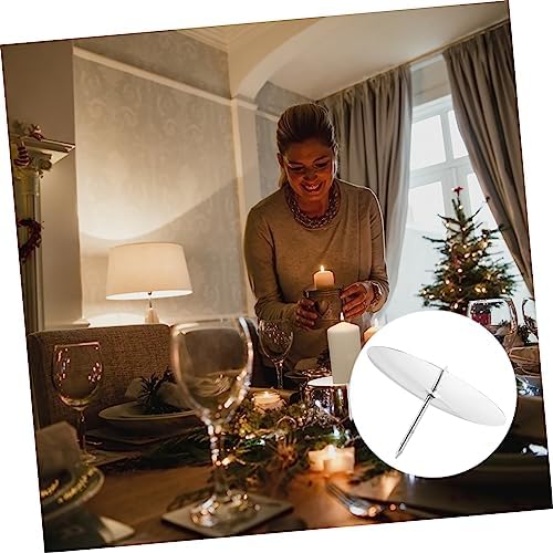 MAGICLULU 8-Piece Silver Candle Holder Set