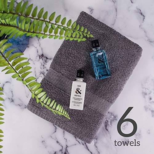 GREEN LIFESTYLE Charcoal Cotton Bath Towels