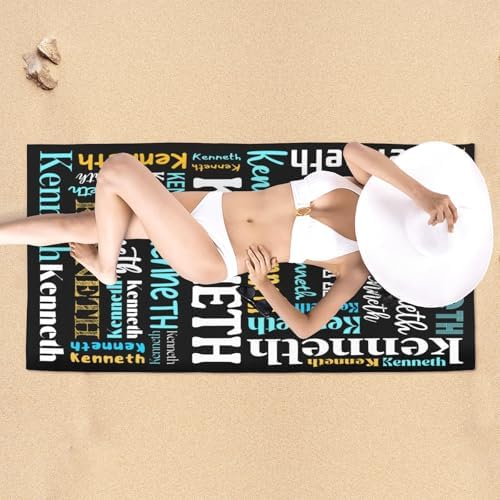 Personalized Beach Towels with Names for Kids and Adults