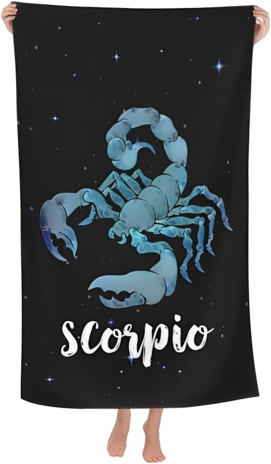 Scorpion Fluffy Oversized Beach Towel 32x64 Inch
