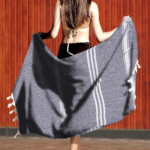 KELINFONG Oversized Beach Towel 70x40 Inch Soft Lightweight Quick Dry
