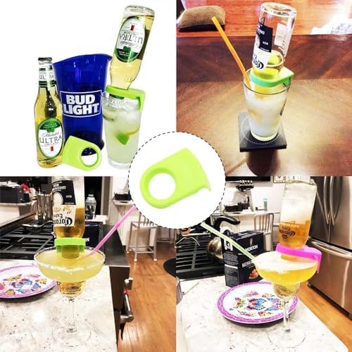 JJLFresheners Beer Snap Clips Bottle Holder for Home Bar Events Green