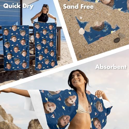 Voltexia Personalized Beach Towels for Adults Kids