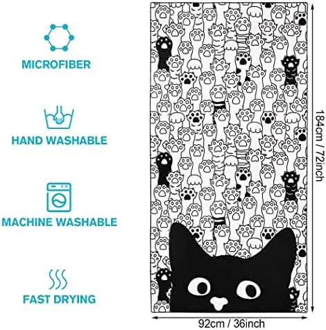 Cute Cat Paw Beach Towel for Adults and Kids 1