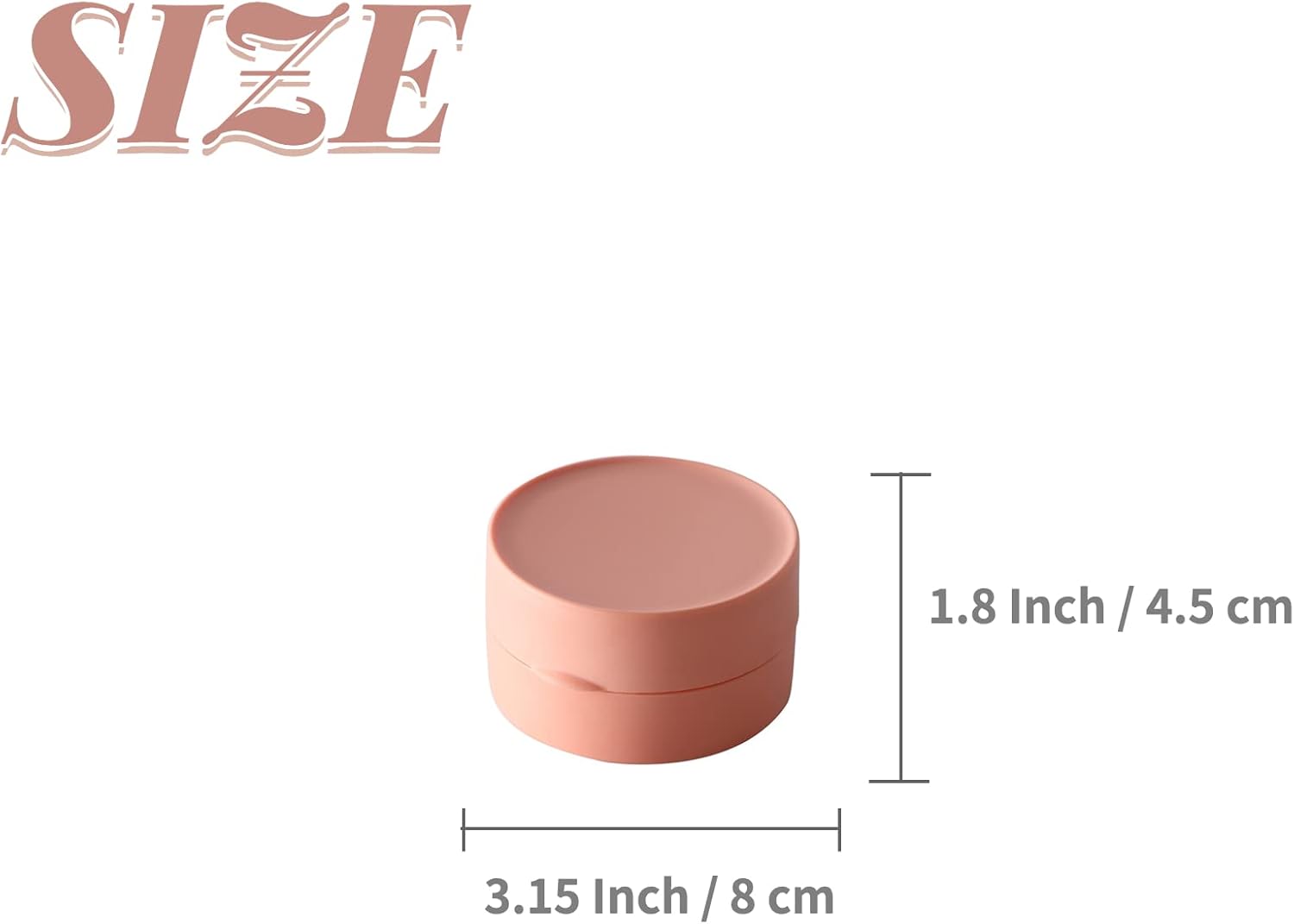 2 PCS Round Portable Soap Container with Lid