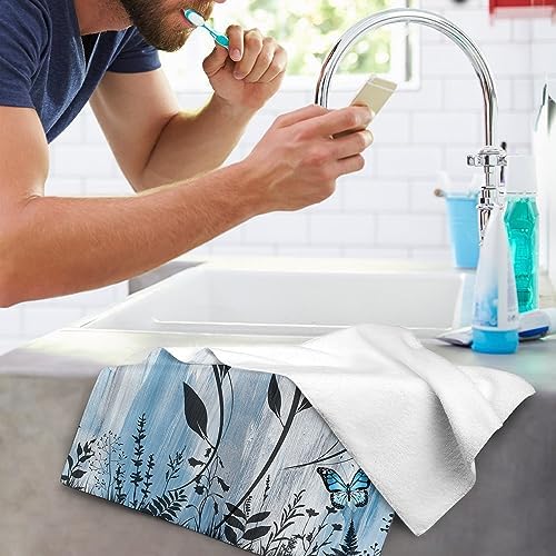 Bapcoku Butterfly Daisy Hand Towels Set of 2