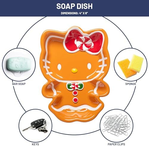 Jay Franco Hello Kitty Cookie Soap Dish - Festive Bathroom Decor