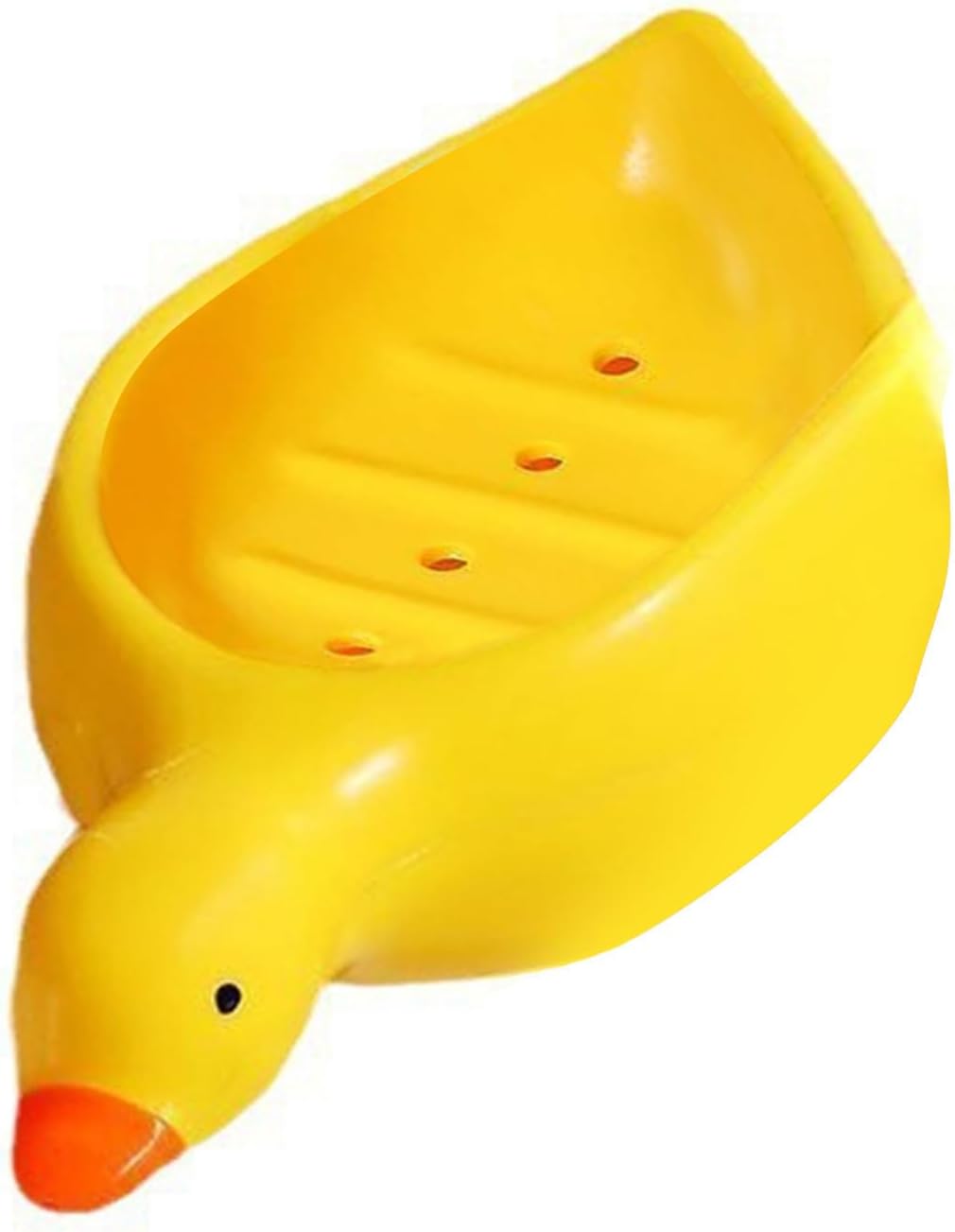 Self Draining Soap Holder Duck Shape Tray for Bathroom Kitchen