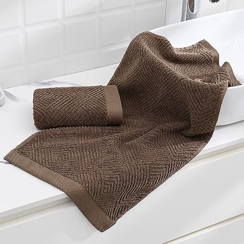 Sense Gnosis Chocolate Hand Towel Set of 2