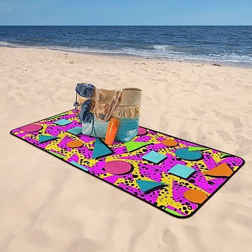 Personalized 80s Vintage Beach Towel 27x55