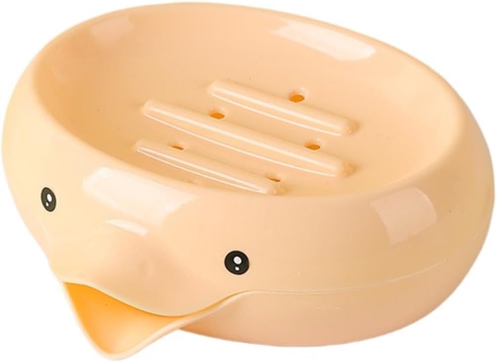FEISSHAN Cute Duck Soap Tray with Drainage Hole