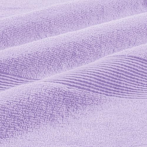 Belizzi Home 4 Pack Purple Bath Towels 27x54