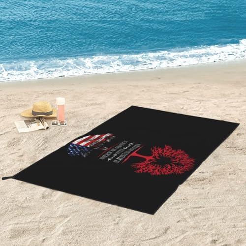 Albanian Flag Beach Towel for Men Women