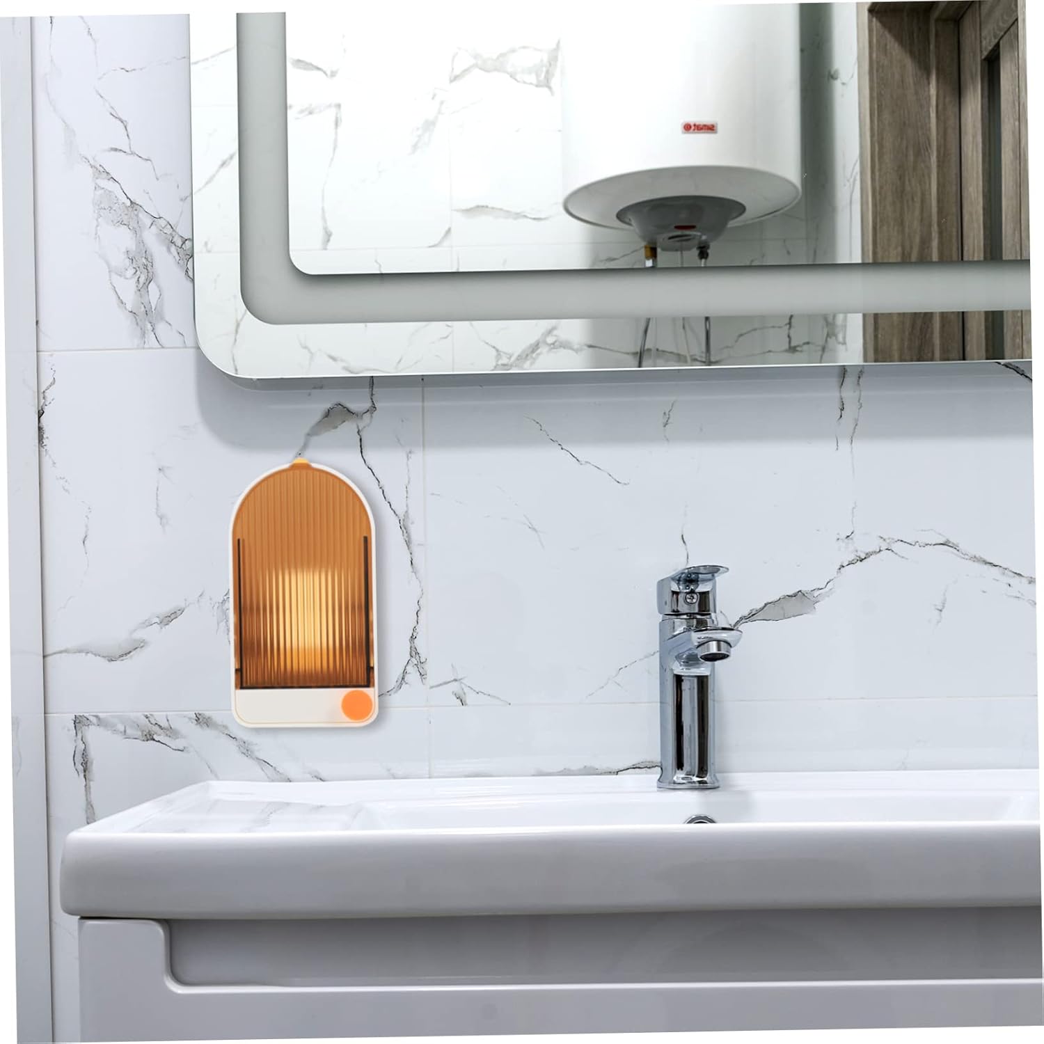 2-Piece Mounted Soap Dish Holder Wall Soap Drainer