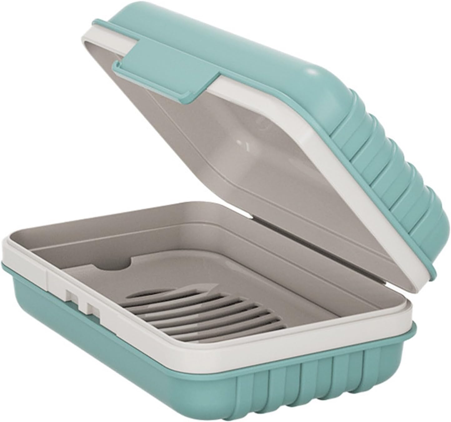 Loyliawa Orange Soap Dish with Drainage and Lock Design