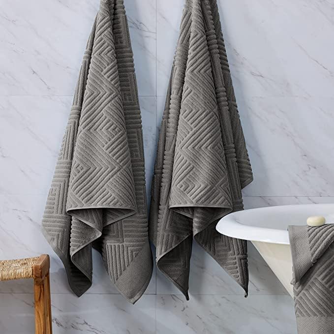 SIMPLI-MAGIC 4 Pack Cotton Bath Towels Set