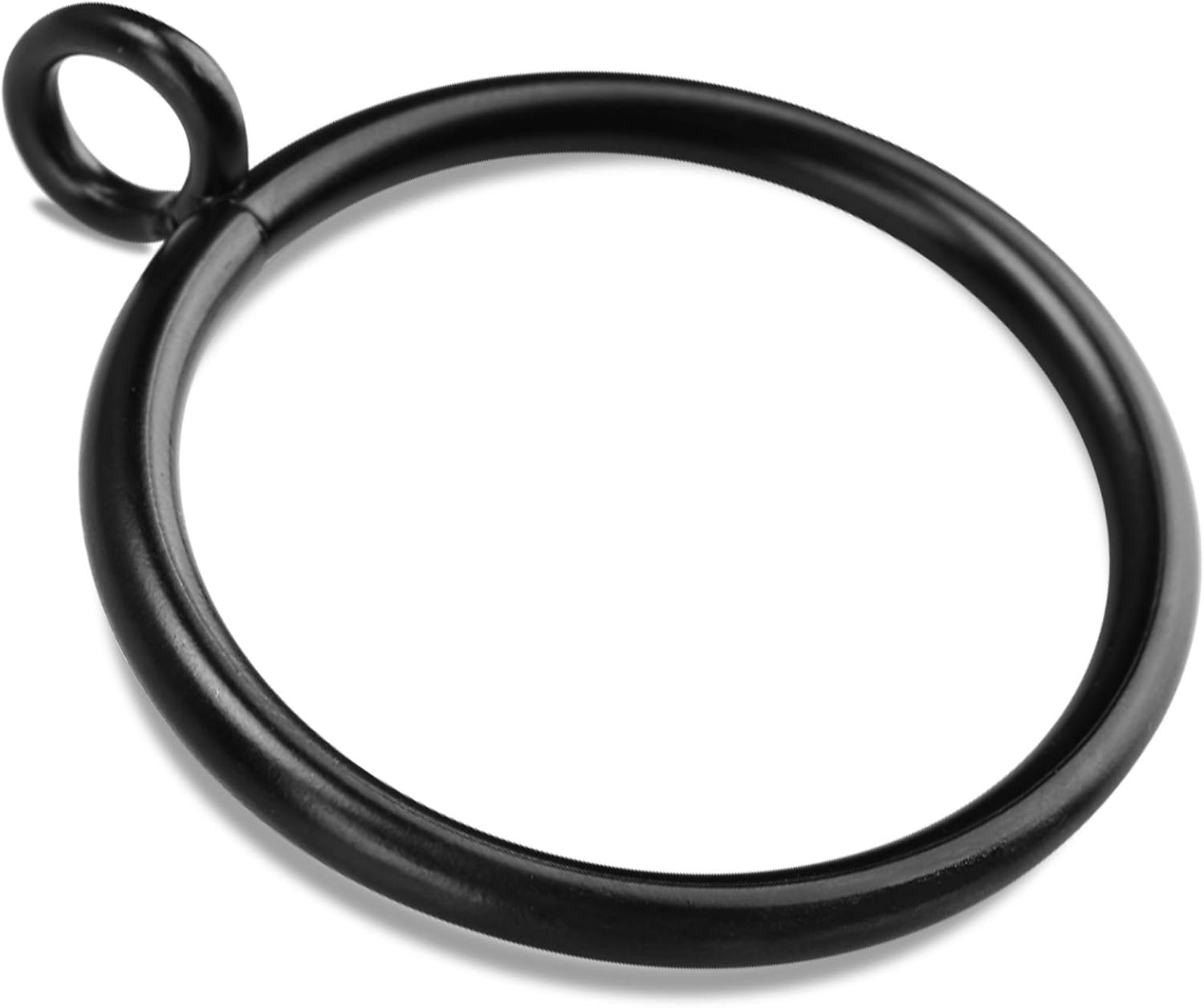 40 PCS Black Drapery Rings with Eyelet for 1 Curtain Rod
