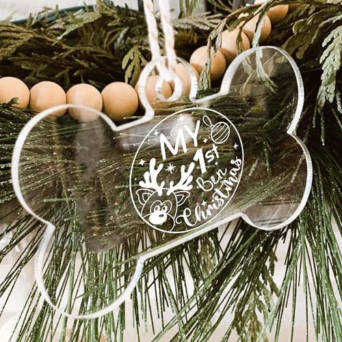 Jasilon Personalized Babys First Christmas Ornament