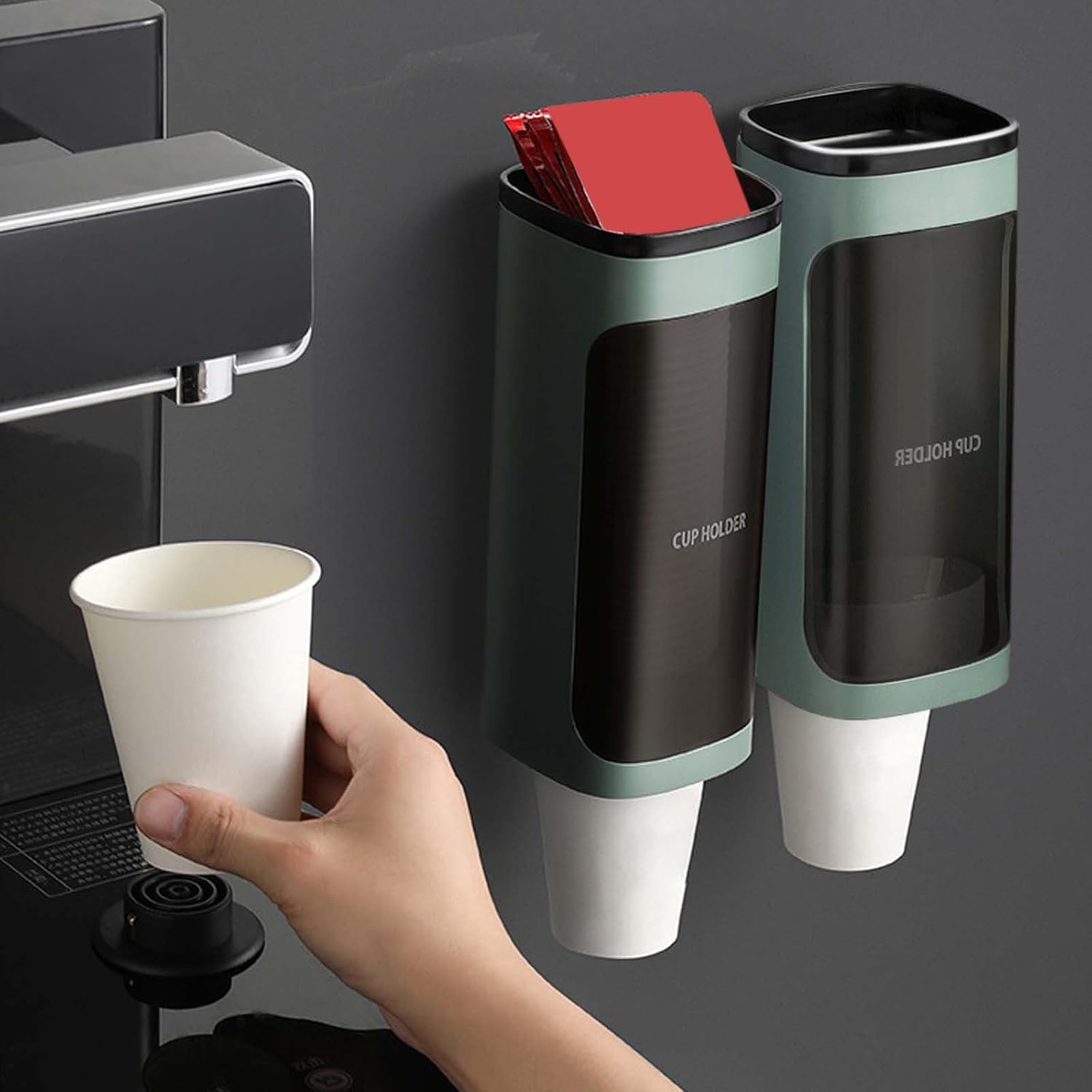 Lovskoo Wall Mount Cup Dispenser for 5-75 Oz Cups