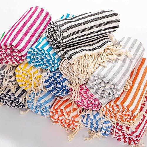 Hencely Striped Turkish Beach Towel 37x71 100 Cotton