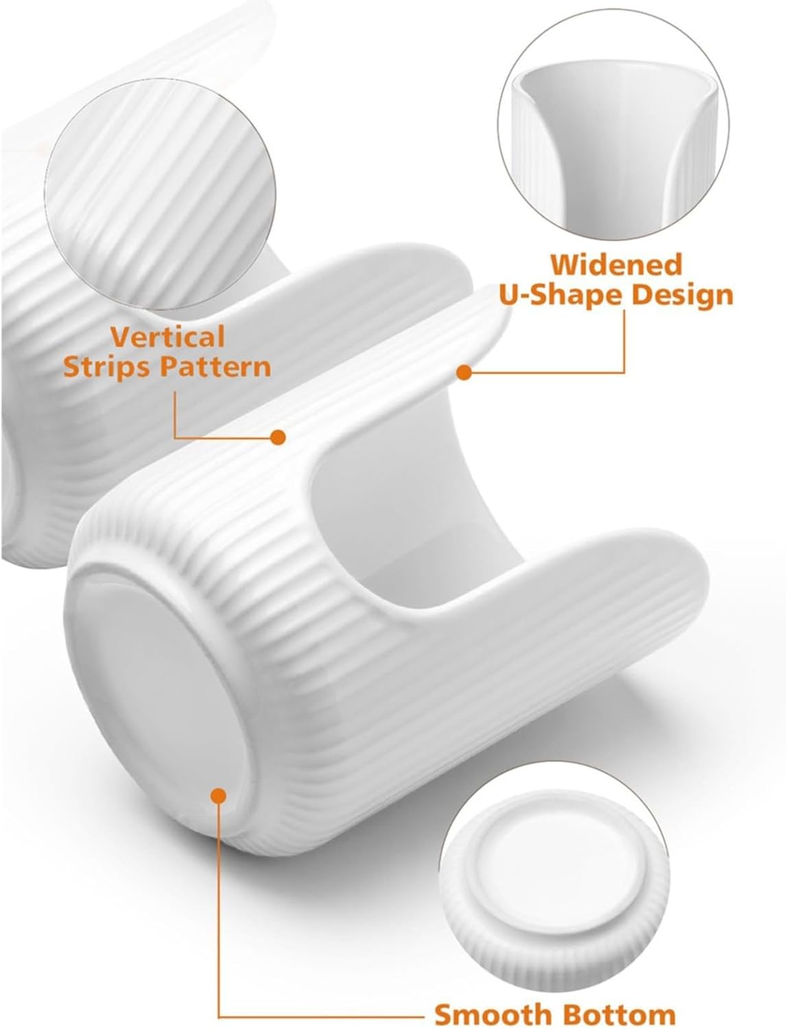 Niaviben Plastic Cup Holder with Vertical Stripes