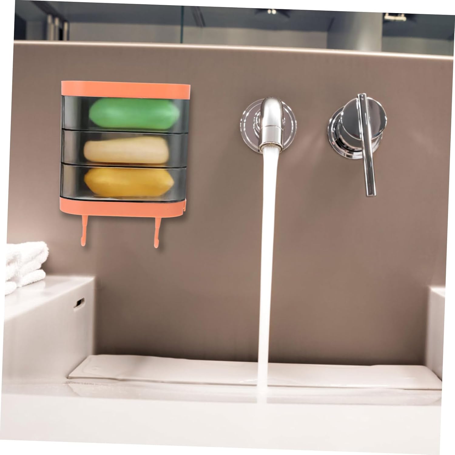 Holibanna Rotating Soap Holder for Bathroom
