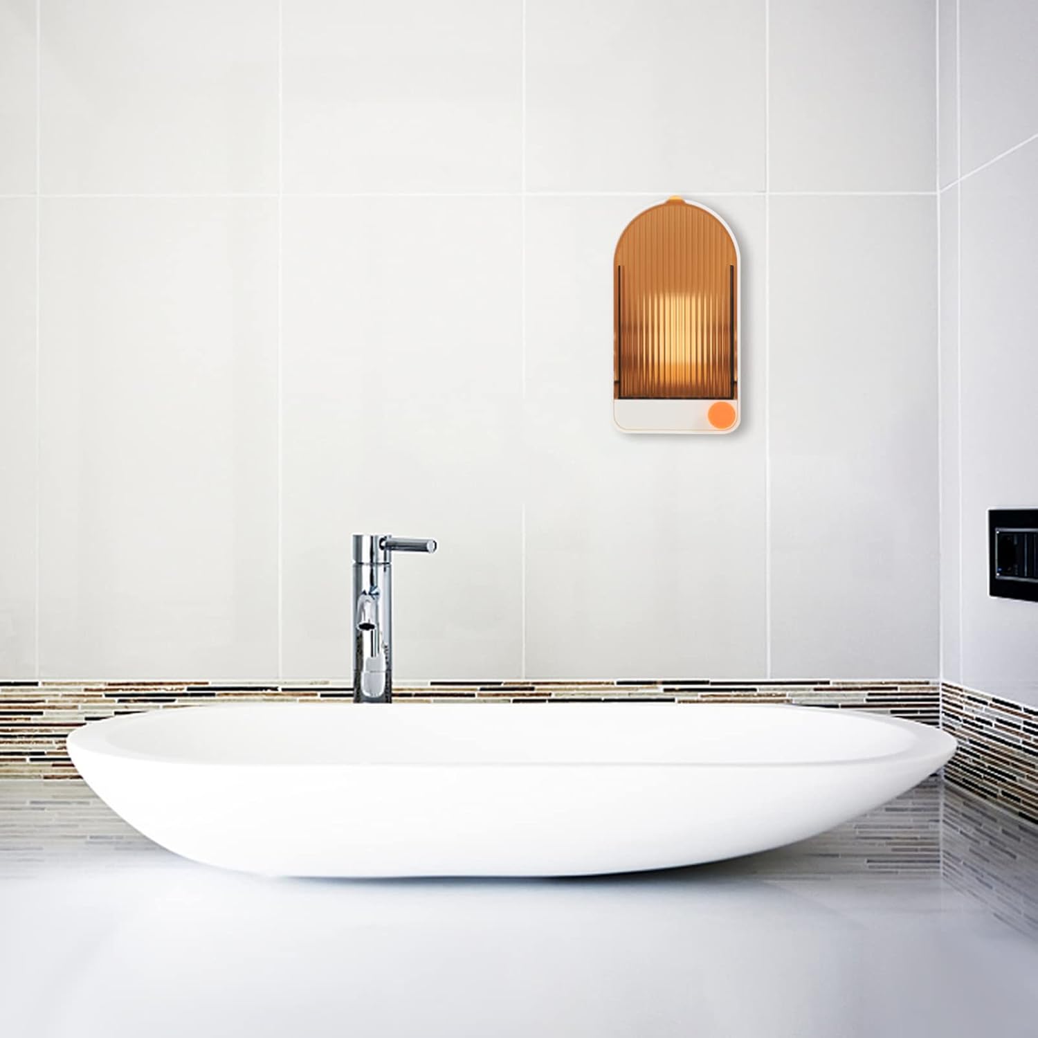 Zerodeko 2 Sets Wall Mounted Soap Dish Adhesive Holder 1