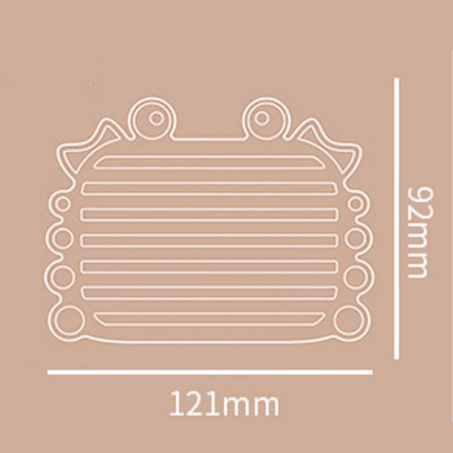 Multipurpose Silicone Soap Dish Non-Slip Self Draining Holder Orange
