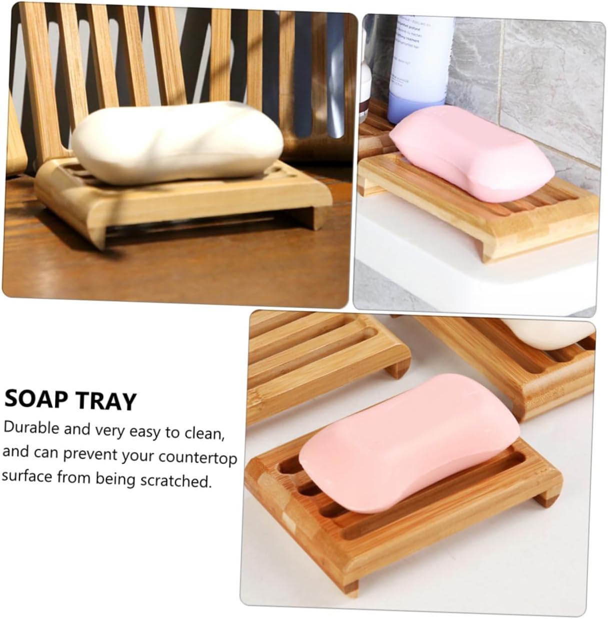 2-Pack Self-Draining Soap Dishes for Bar Soap