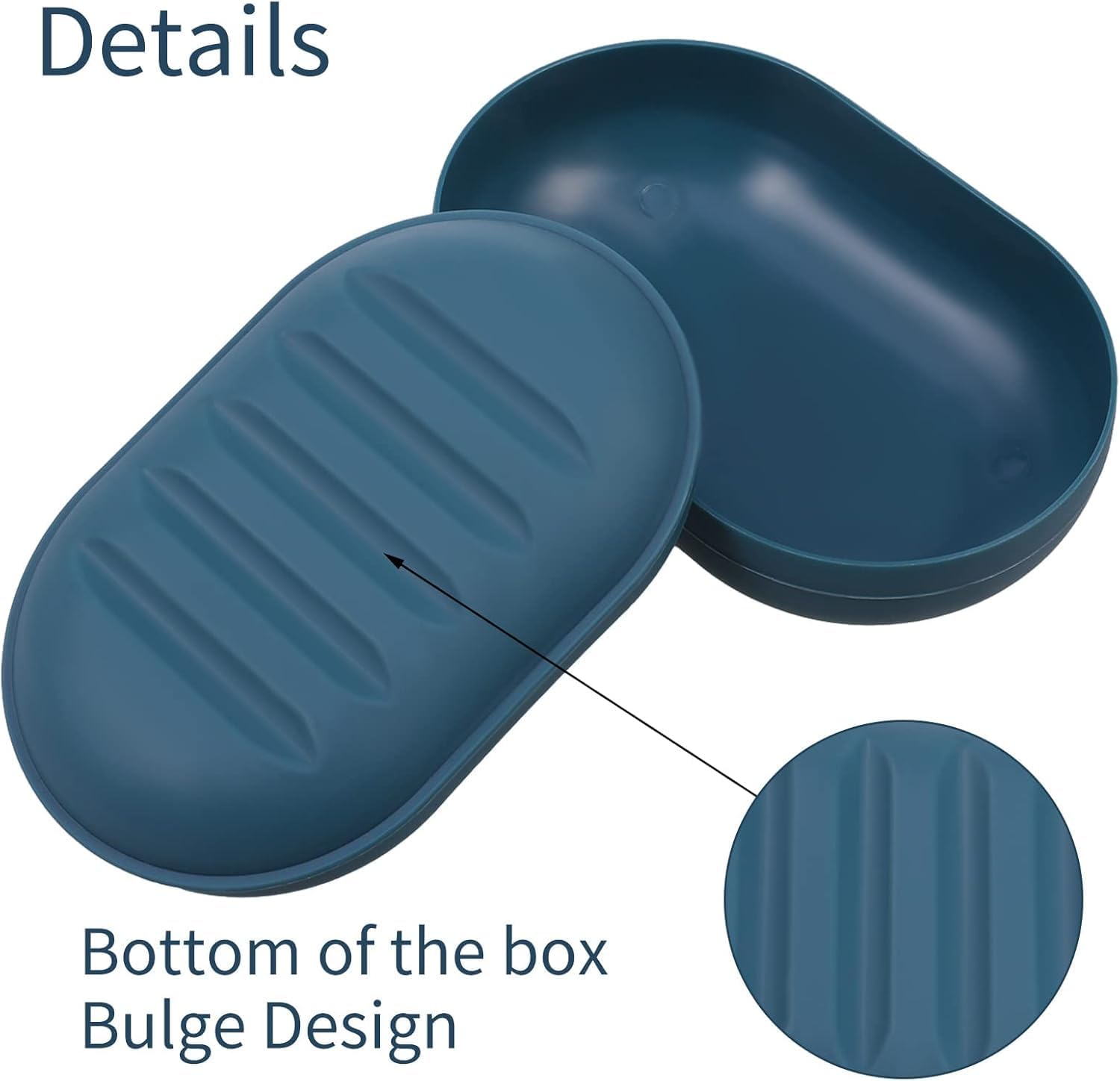 GlitzyStar 2pcs Soap Dish with Lid Travel Case