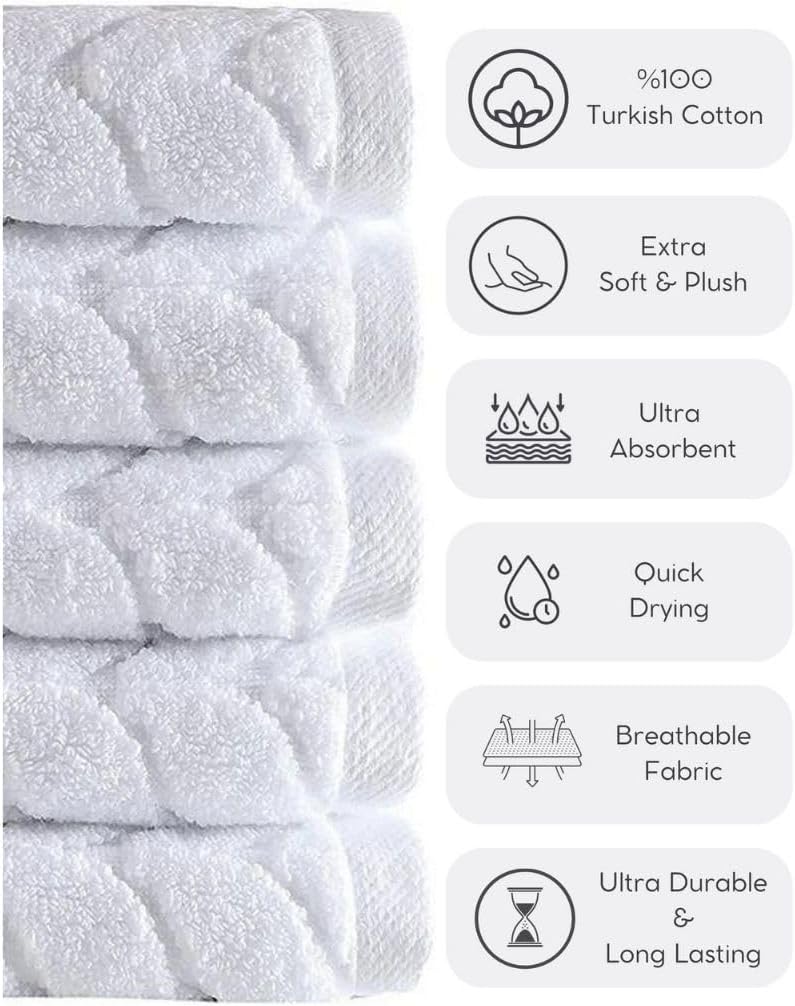 BAGNO MILANO Turkish Bath Towel Set 2 pcs Quick Dry Plush Towels