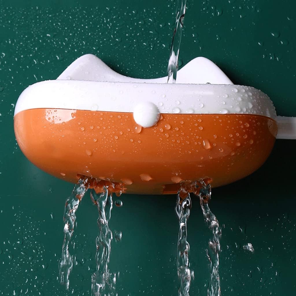 SUREK Simple Drainage Soap Dish Wall-Mounted Double Use