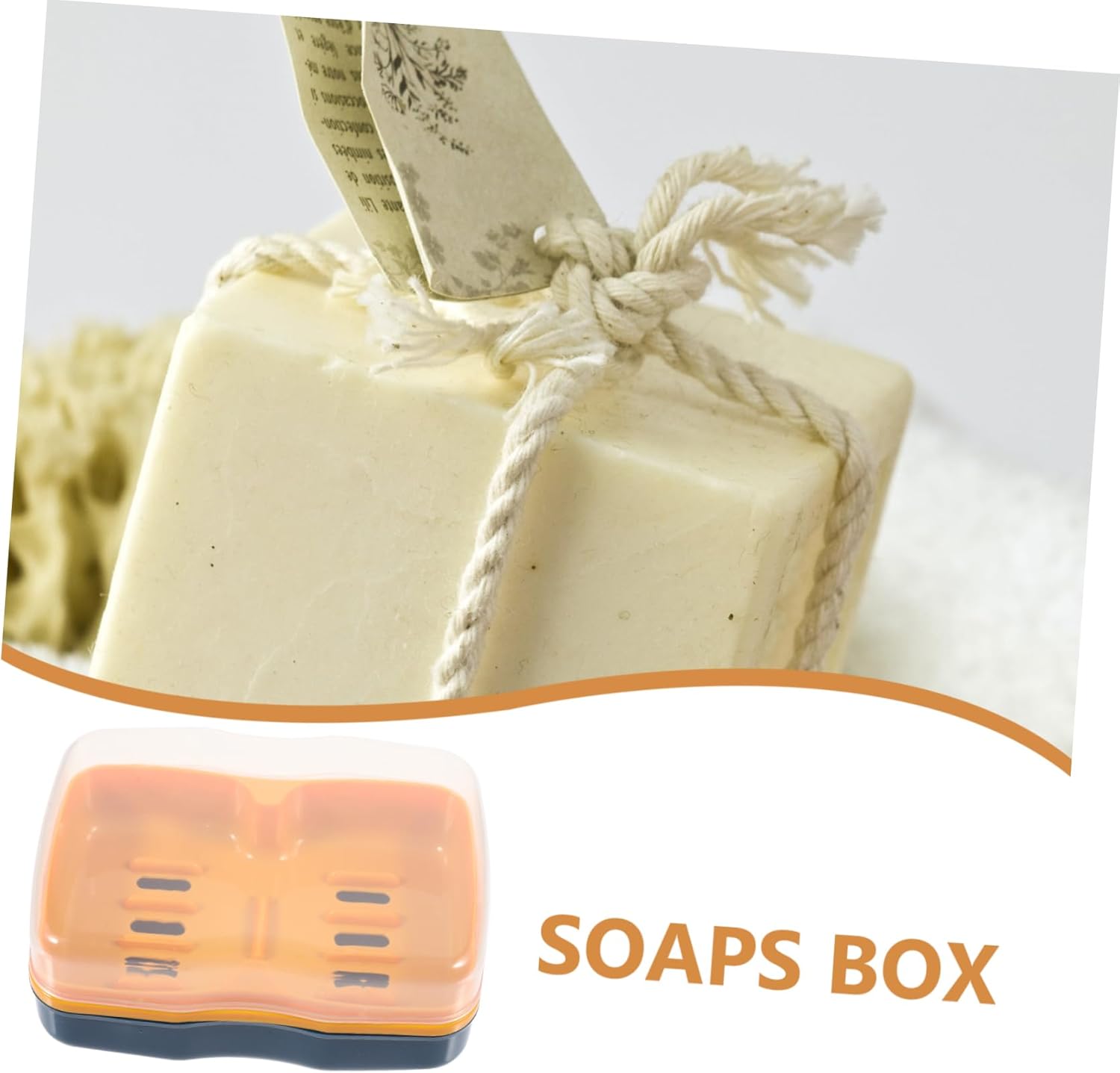 HAKIDZEL Dual Compartment Soap Holder with Leak-Proof Lid