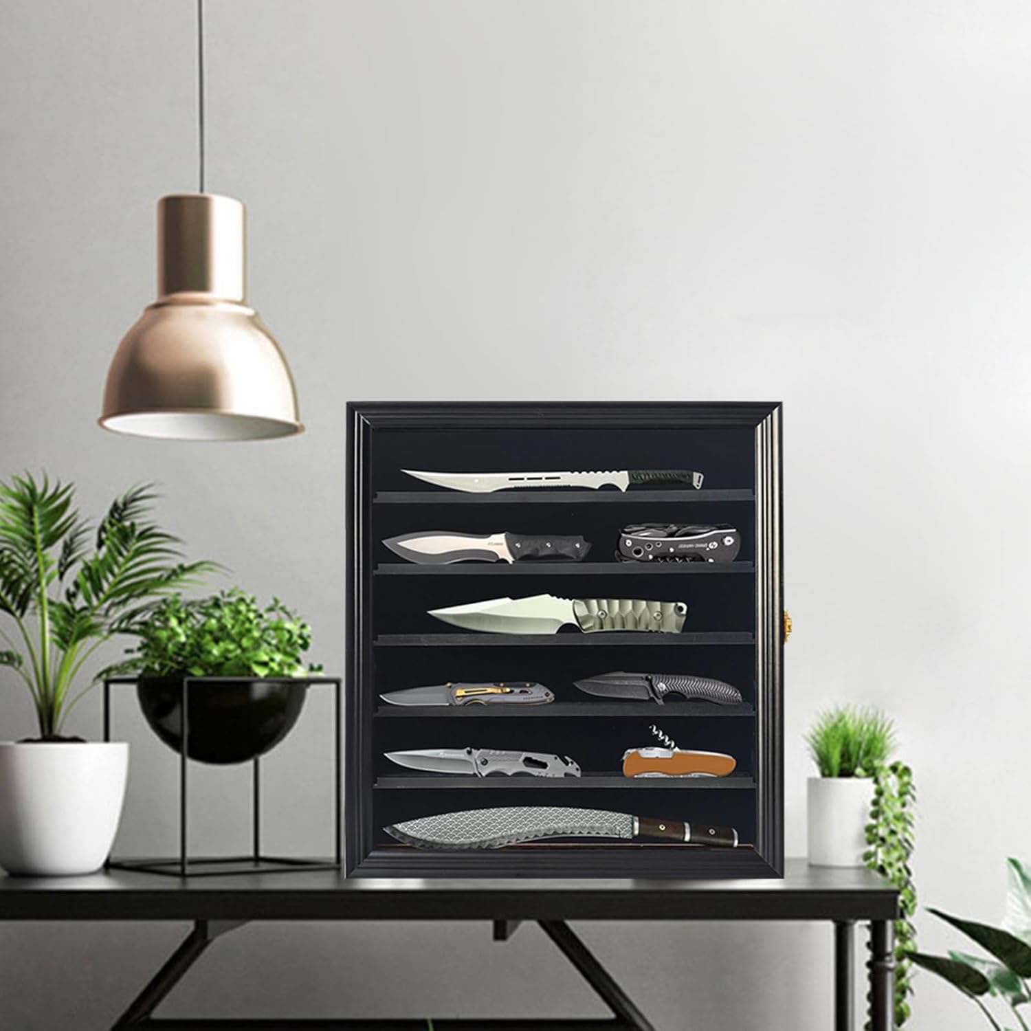 JIANGPAI Military Knife Shadow Box with UV Protection 1