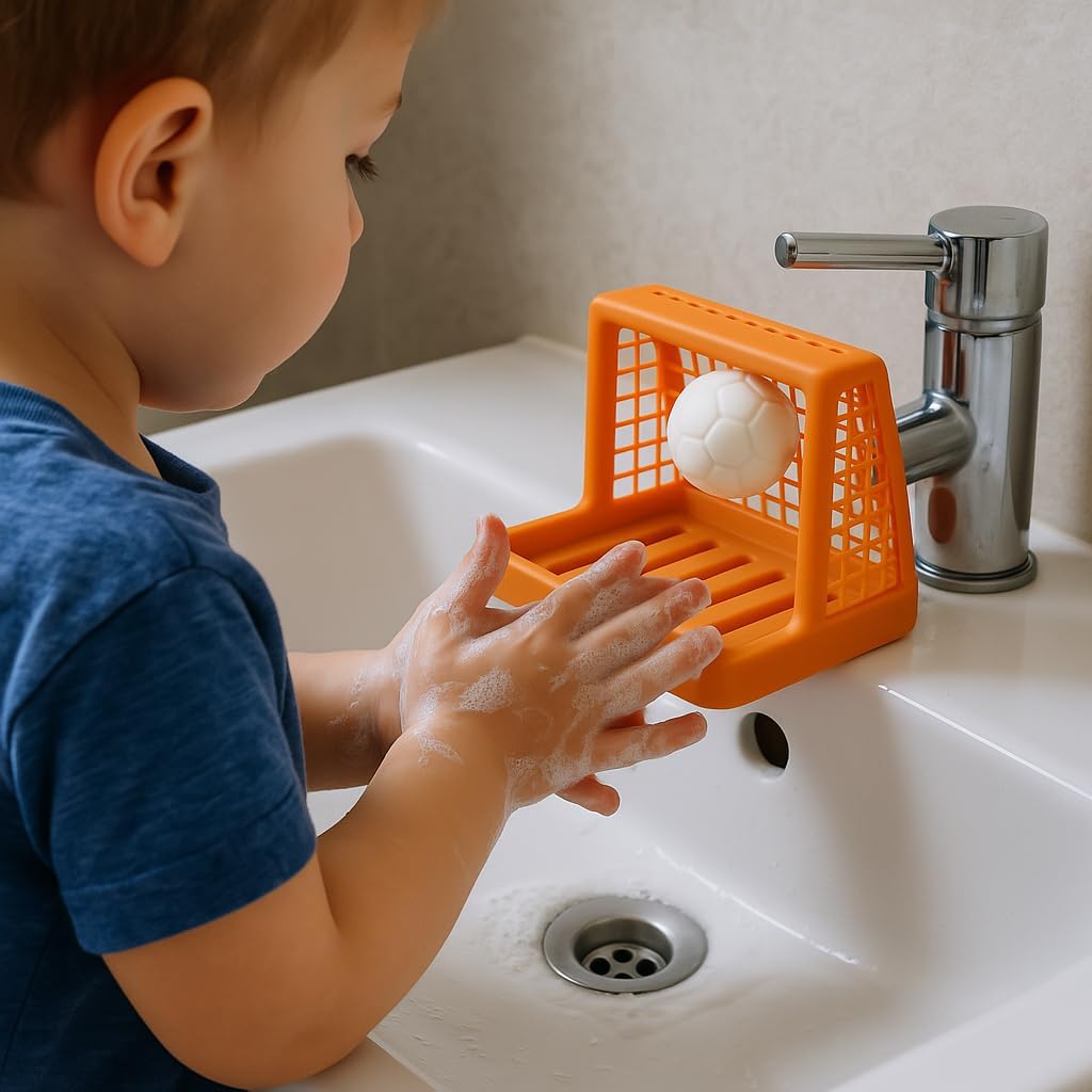 Goal Getter Soap Dish with Soccer Ball Design