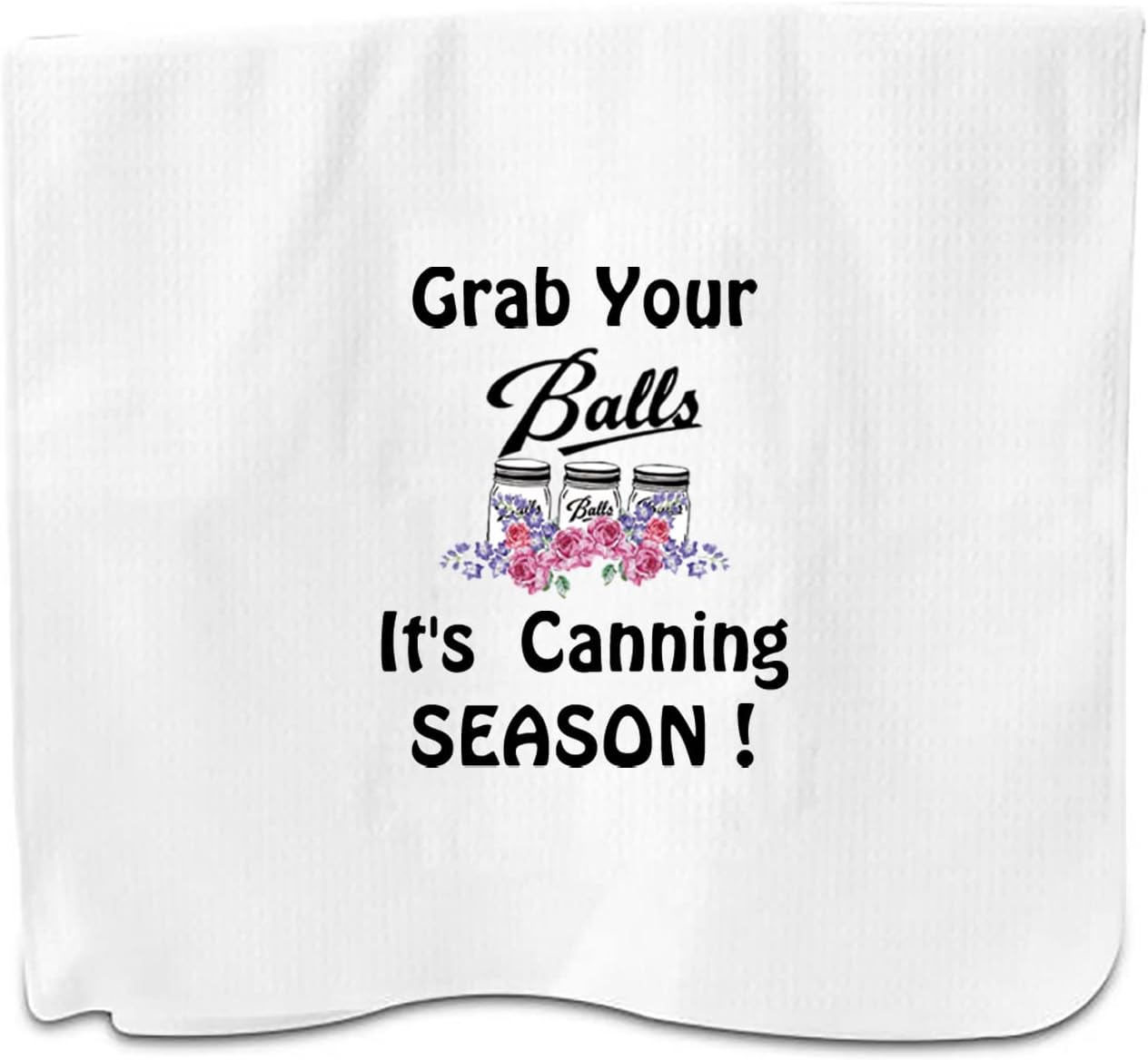 PXTIDY Funny Canning Season Kitchen Towel