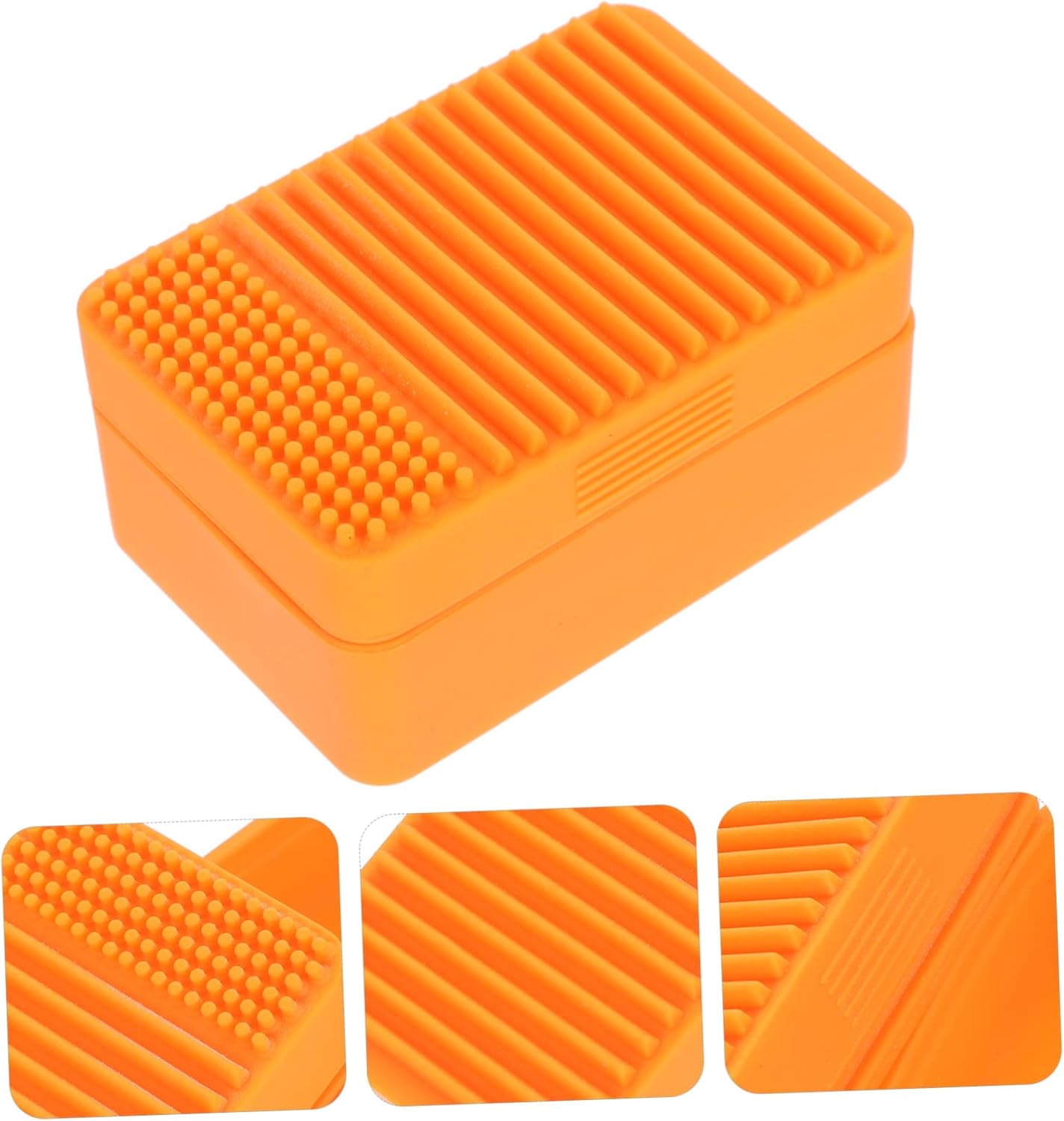 Homoyoyo Orange Silicone Soap Dish Travel Case 1