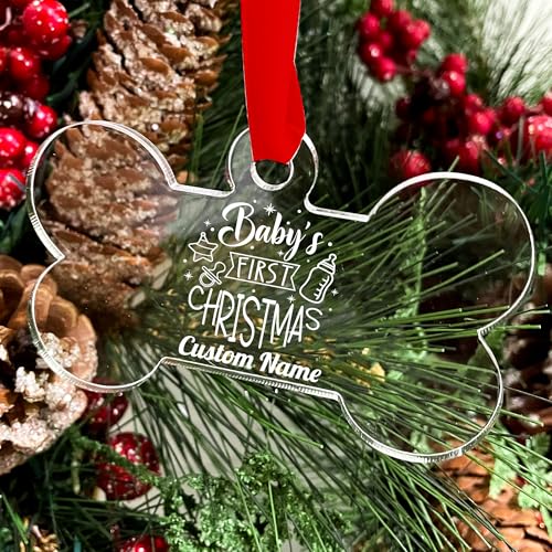 Personalized Babys First Christmas Ornament 2024