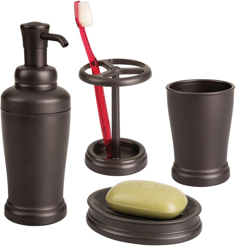 iDesign 93780 Bronze Liquid Soap Pump Dispenser