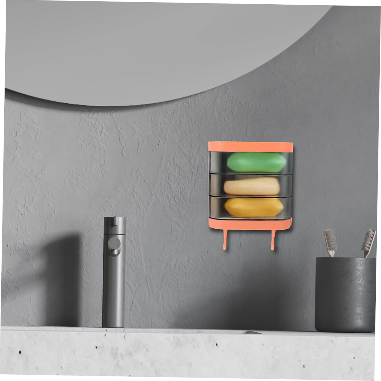 Cabilock Rotating Wall-Mounted Soap Dish for Bathroom