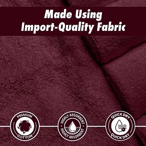 Homes Perception 4 Pack Bath Towel Set Ultra Soft 500 GSM Cotton