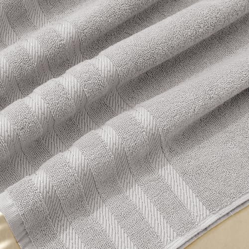 Hearth Harbor 6 Piece Light Gray Bath Towel Set