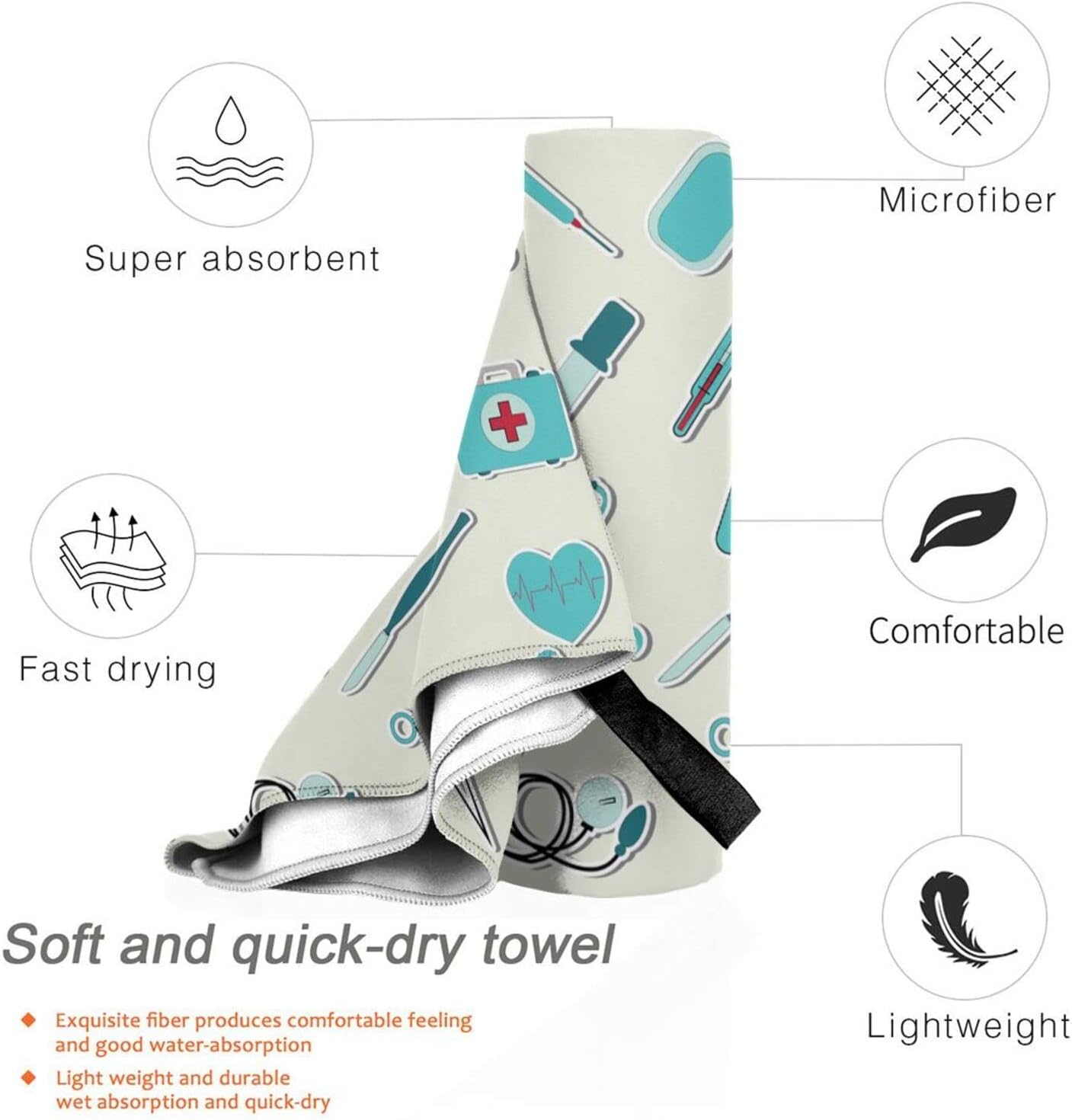 Generic Microfiber Oversized Beach Towel - 315x63 Inch