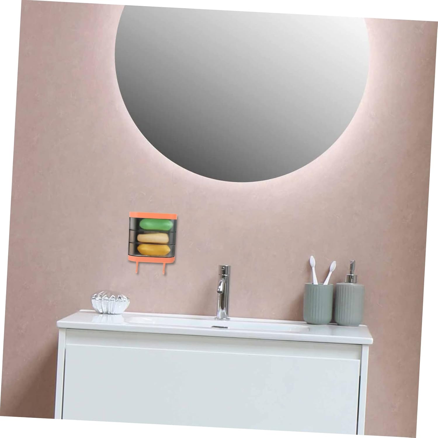 ABOOFAN Rotating Wall-Mounted Soap Dish