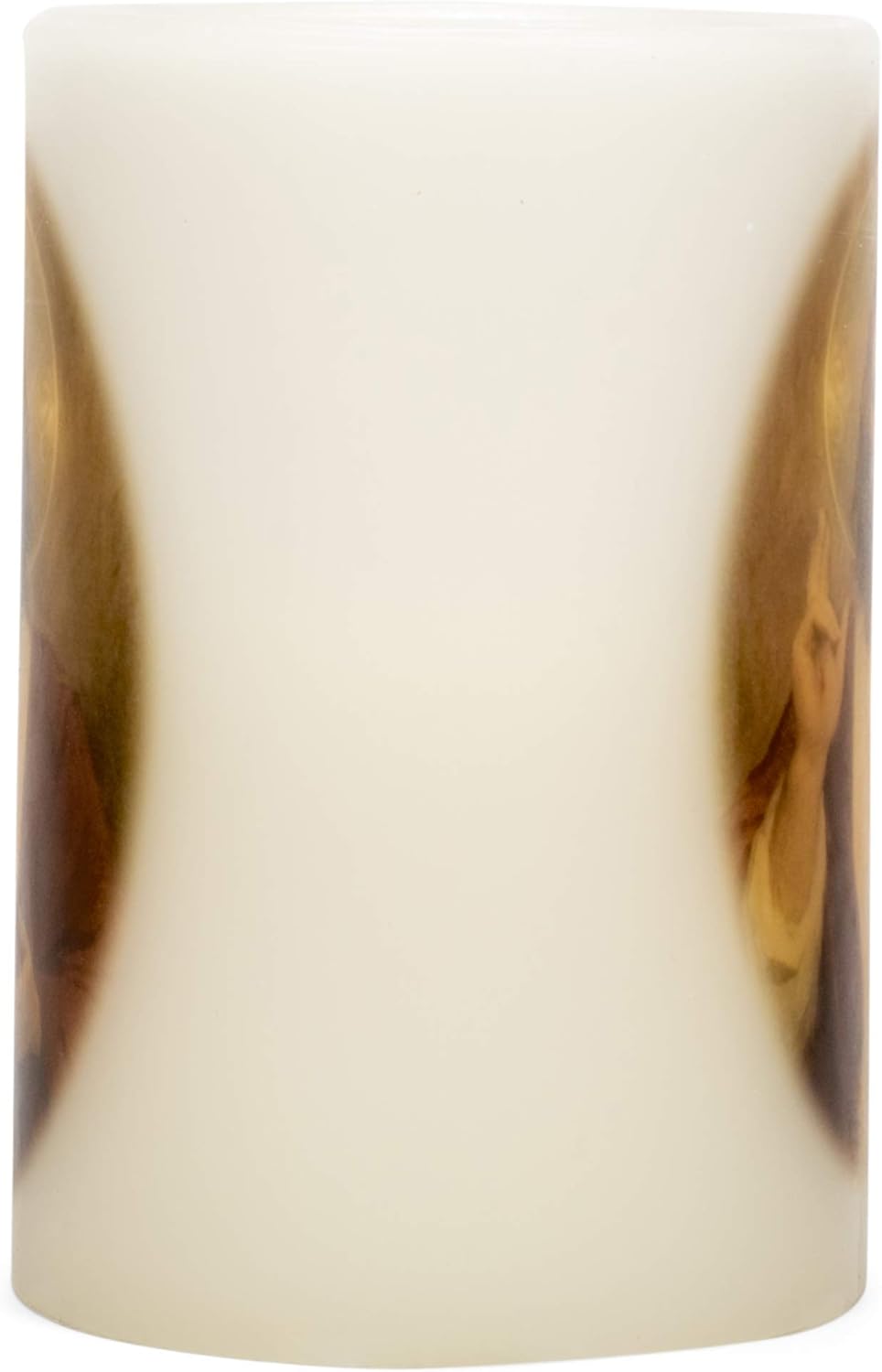 Sacred Heart of Jesus Pillar Candle White 4x4 Wax Mold