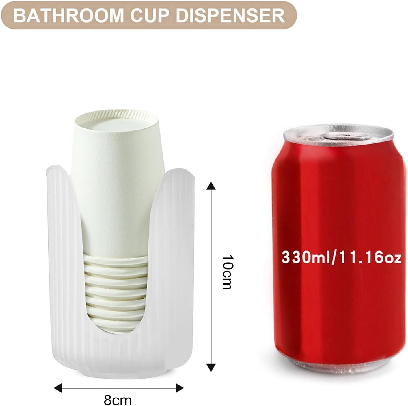 Qinlenyan Bathroom Cup Holder With U-Shaped Grooves
