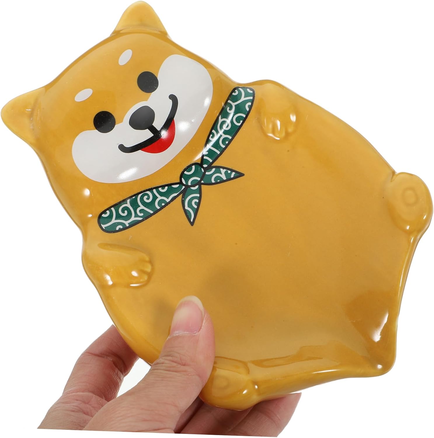 Ceramic Dog Soap Dish Holder with Drainage