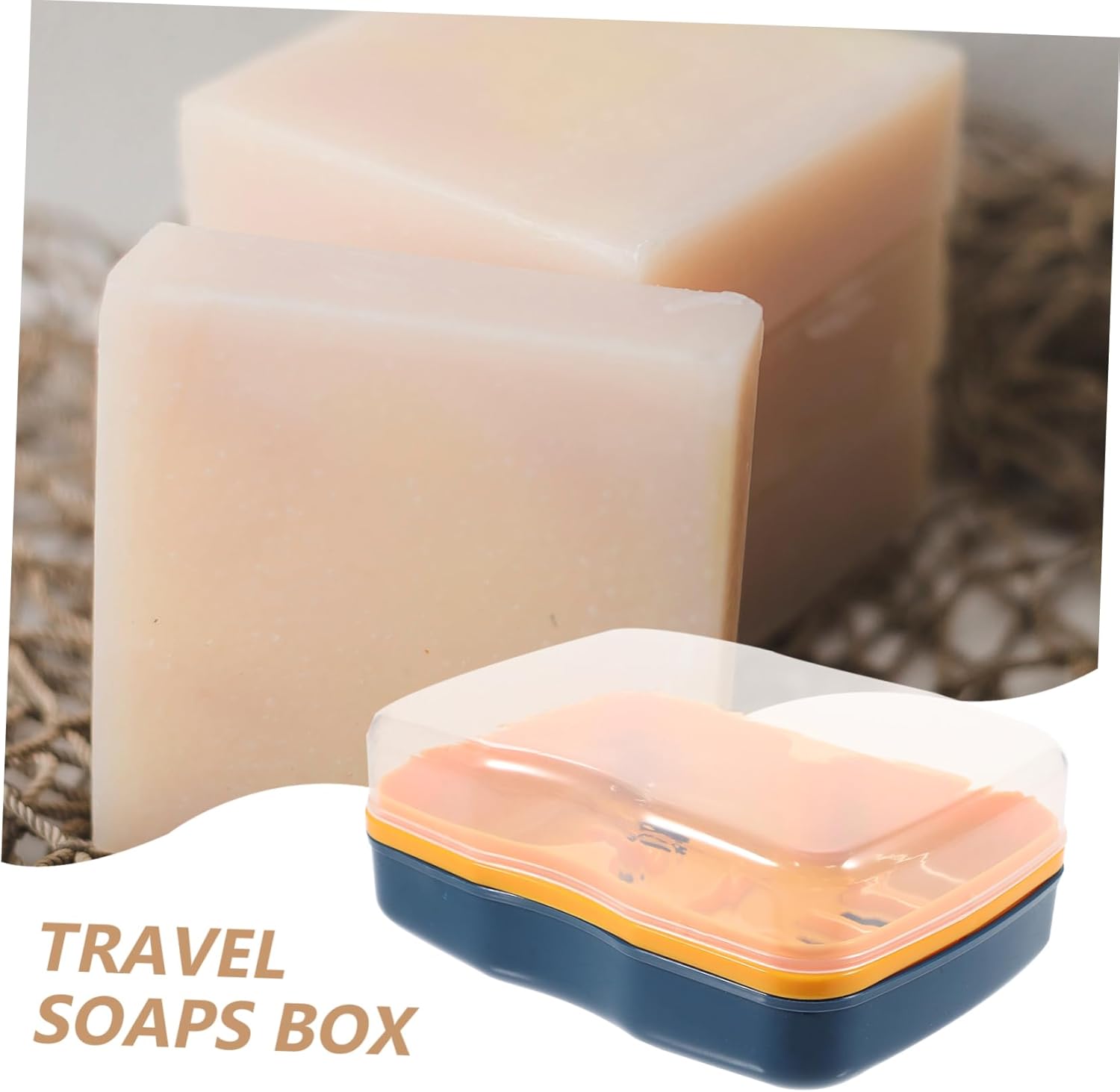 HAKIDZEL Dual Compartment Soap Holder with Leak-Proof Lid